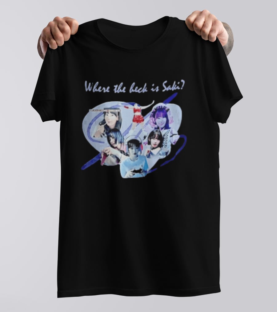 Saki Sakura Where The Heck Is Collage Of Female Idol Photos Miyawaki T-Shirt