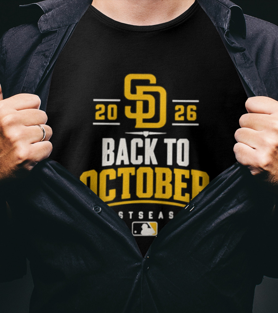 San Diego Padres 2026 Back To October Postseason Baseball MLB T-Shirt