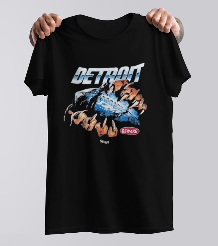 Sana Detroit Beware Football Claws T-Shirt