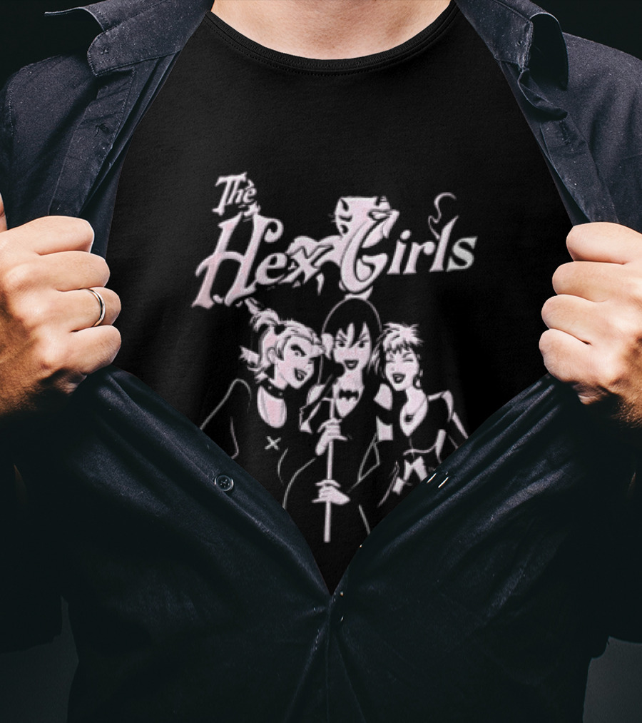 The Hex Girls Three Vocals Scooby Doo Style Cartoon Microphones T-Shirt