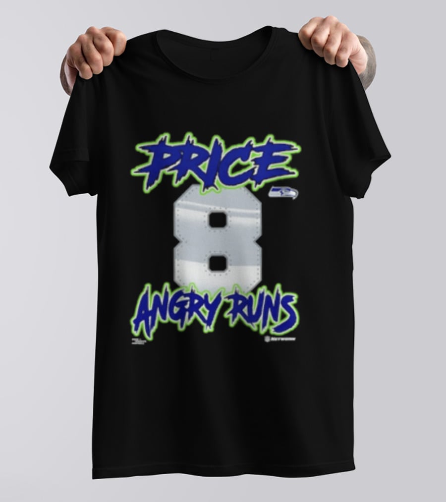 Seattle Seahawks Price 8 Angry Runs 2026 T-Shirt