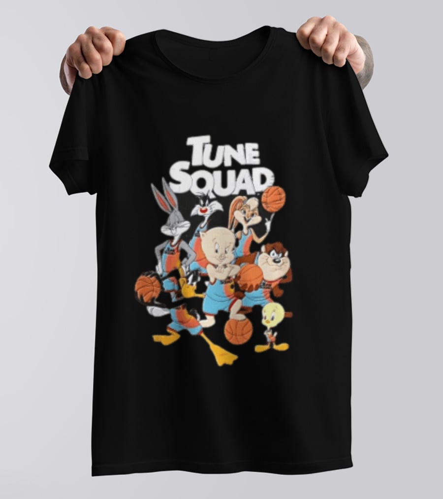 Tune Squad Looney Tunes Characters Basketball Space Jam T-Shirt