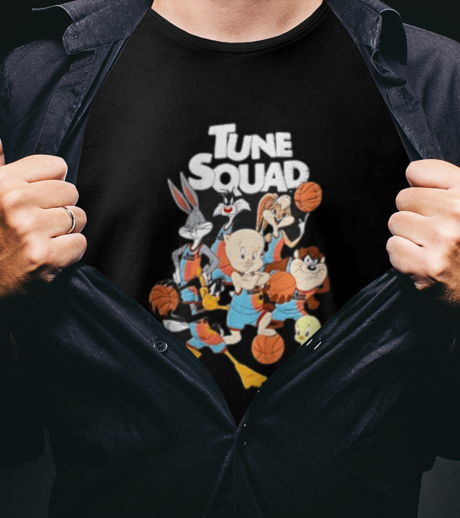 Tune Squad Looney Tunes Characters Basketball Space Jam T-Shirt