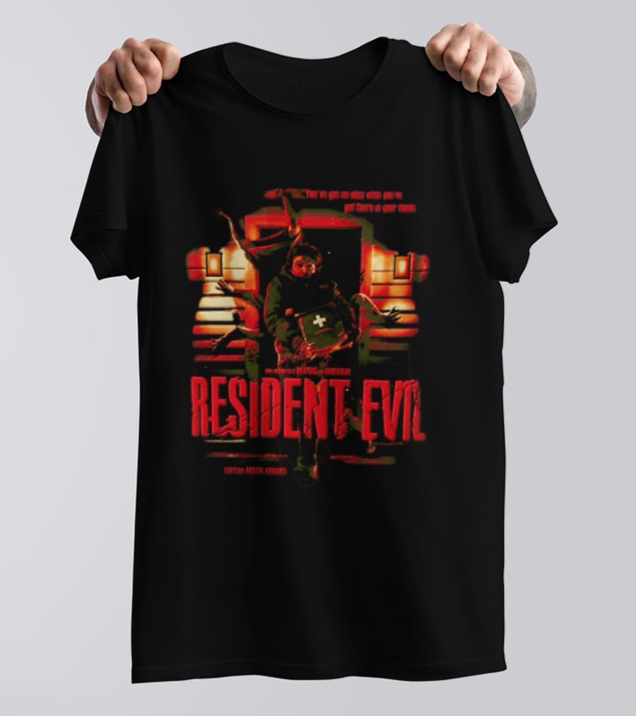 You Have Got No Idea What You Have Got There In Your Hands Austin Abrams Resident Evil T-Shirt