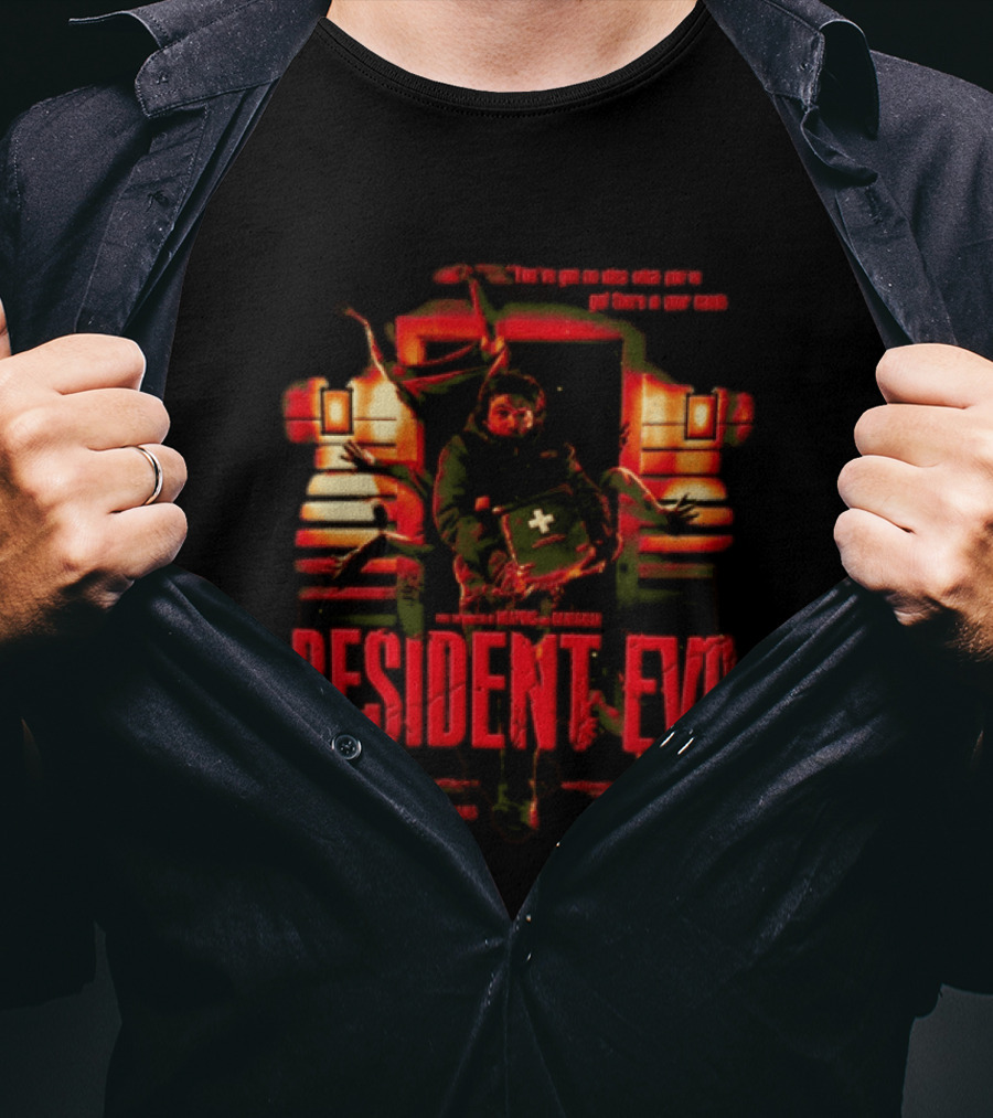 You Have Got No Idea What You Have Got There In Your Hands Austin Abrams Resident Evil T-Shirt