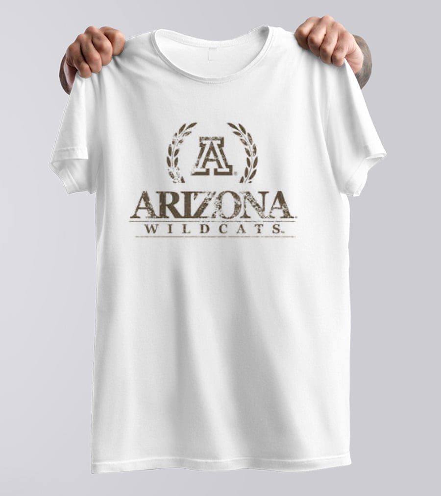 Arizona Wildcats Block A Crest Laurel T-Shirt
