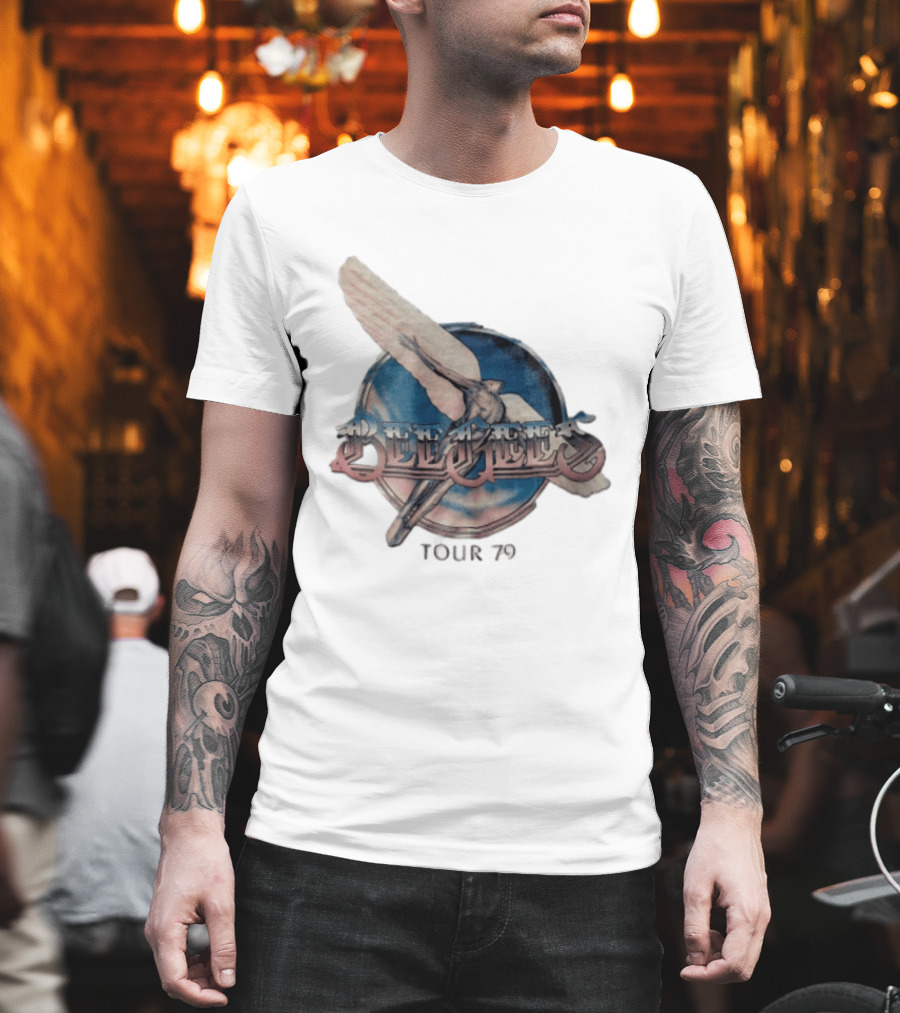 Bee Gees Winged Figure Flying Tour 79 T-Shirt