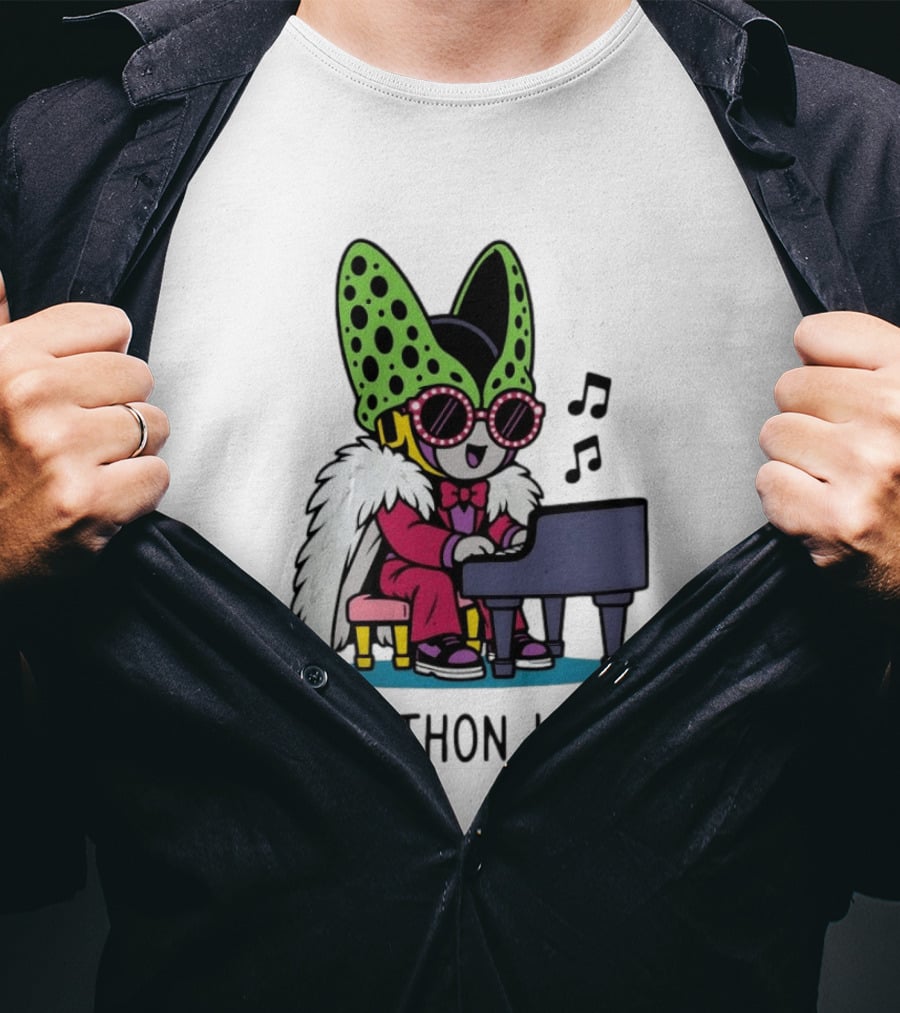Cellthon John Dragon Ball Z Piano Music Fun T-Shirt