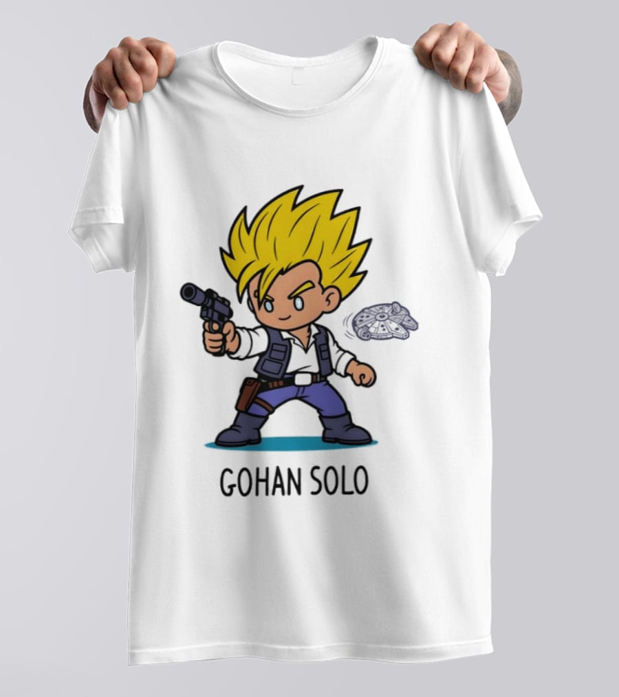 Gohan Solo Star Wars Dragon Ball Z Mashup Super Saiyan T-Shirt
