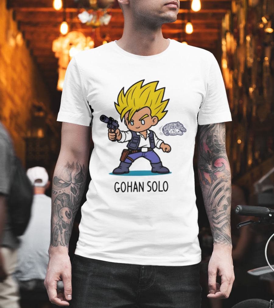 Gohan Solo Star Wars Dragon Ball Z Mashup Super Saiyan T-Shirt