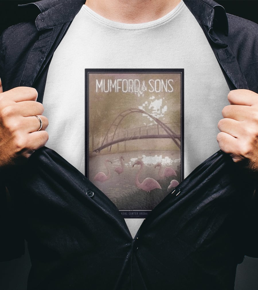 Mumford And Sons Concert Featuring Flamingos At Kohl Center Arena Madison WI September 23 2026 T-Shirt