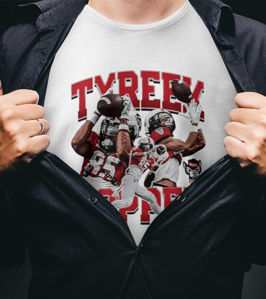 Tyreek Copper NC State Wolfpack Football Collage T-Shirt