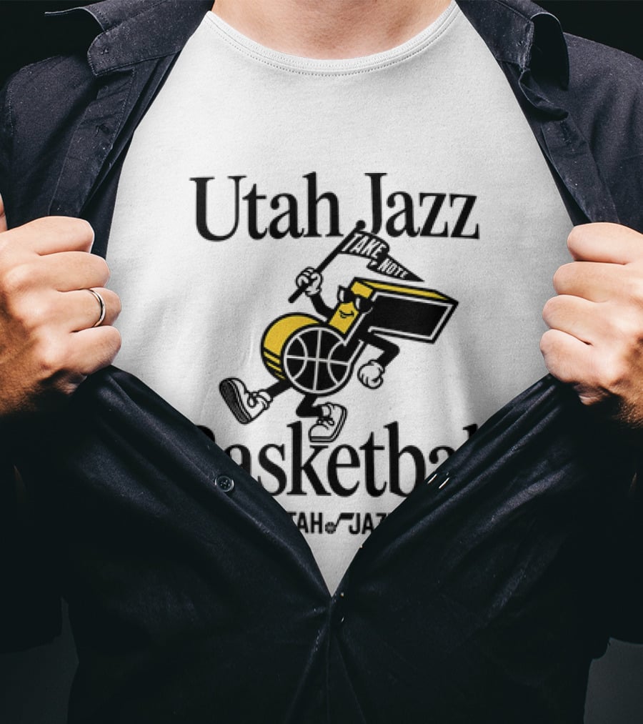 Utah Jazz Take Note Basketball T-Shirt