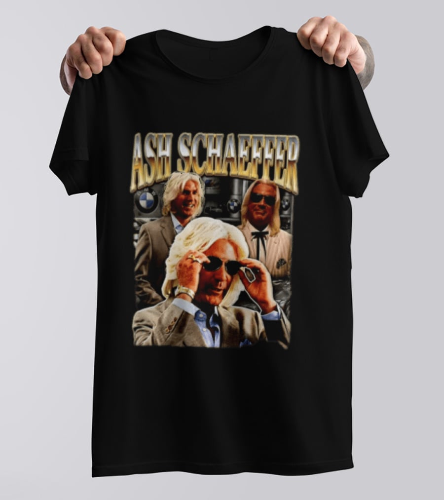 ASH SCHAEFFER Bootleg BMW Sunglasses Suit T-Shirt