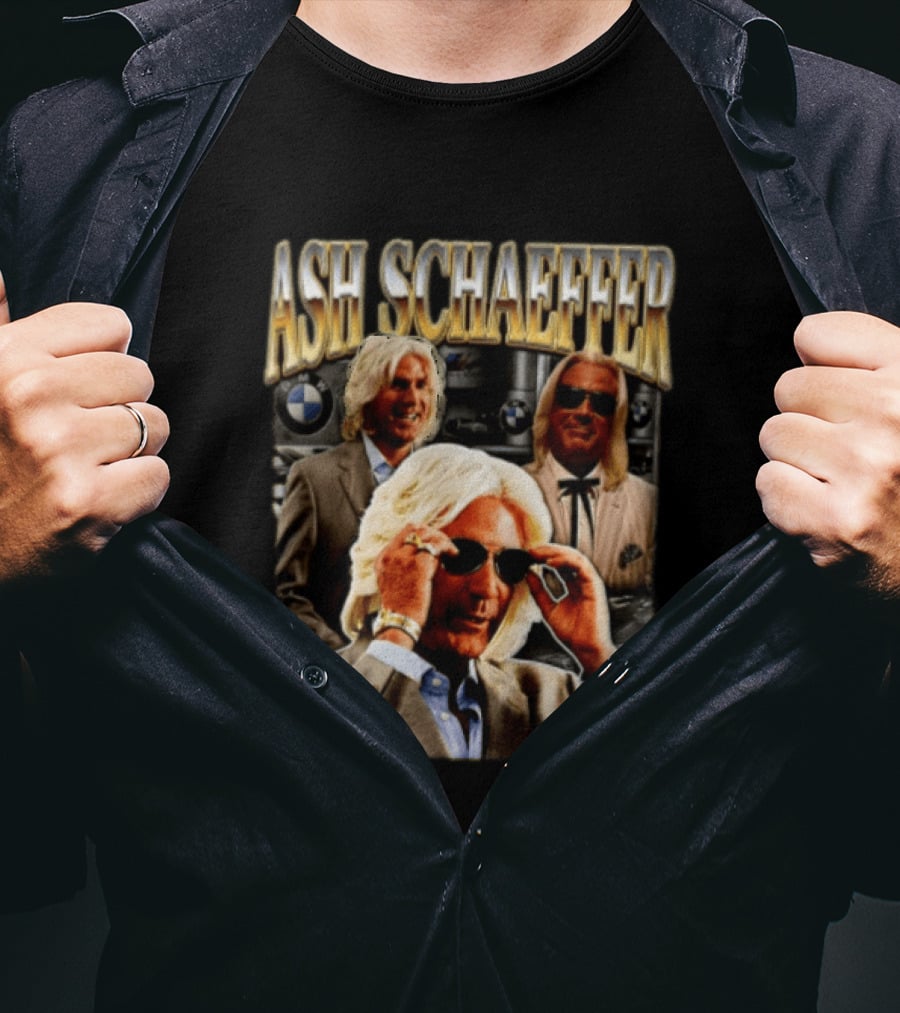 ASH SCHAEFFER Bootleg BMW Sunglasses Suit T-Shirt