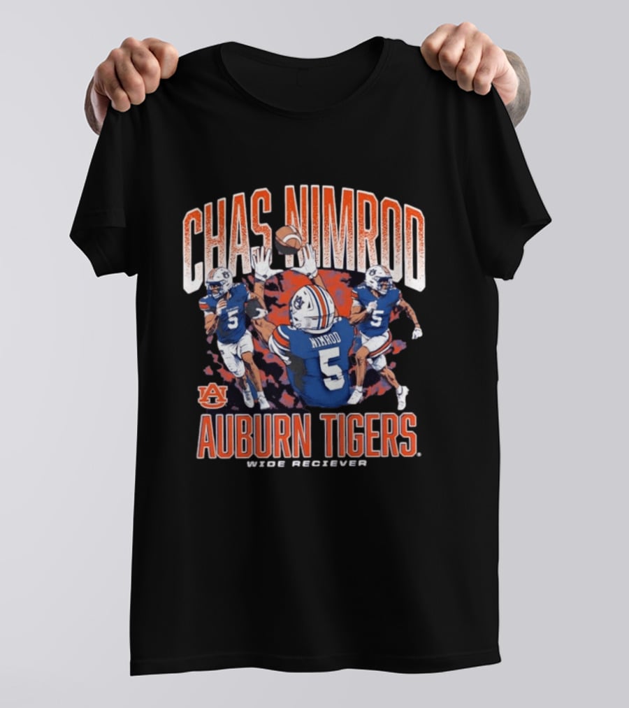 Chas Nimrod No 5 Auburn Tigers Wide Receiver T-Shirt