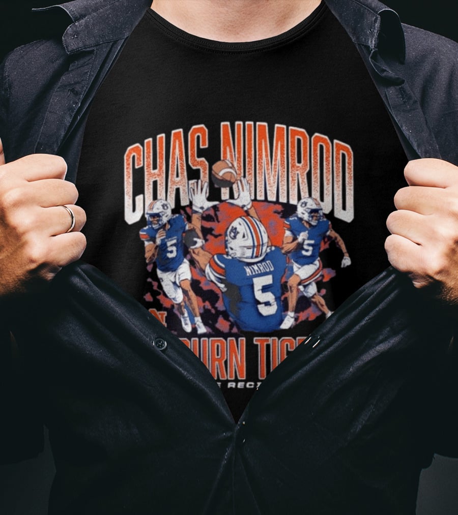 Chas Nimrod No 5 Auburn Tigers Wide Receiver T-Shirt
