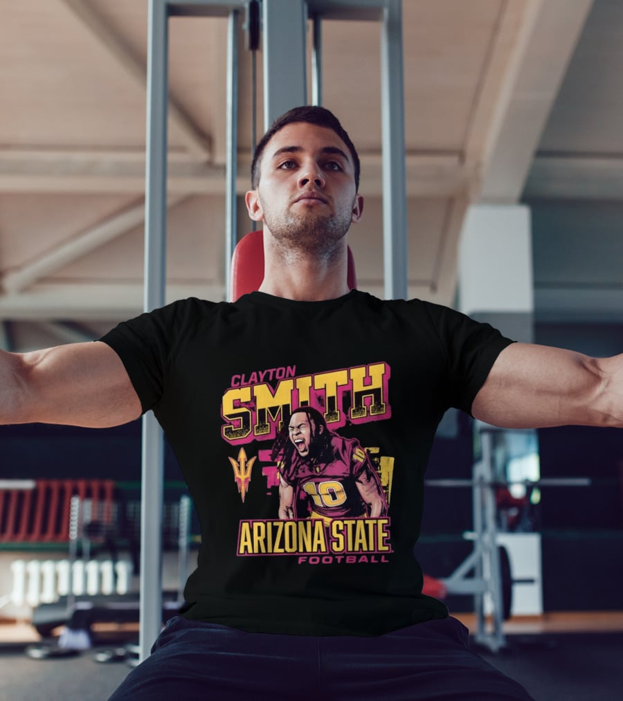 Clayton Smith No 10 Arizona State Football Sun Devils T-Shirt