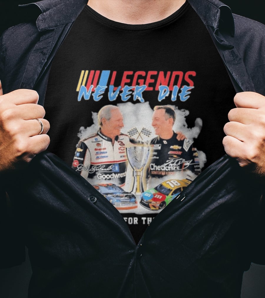 NASCAR Legends Never Die Dale Earnhardt Kyle Busch Thank You For The Memories T-Shirt