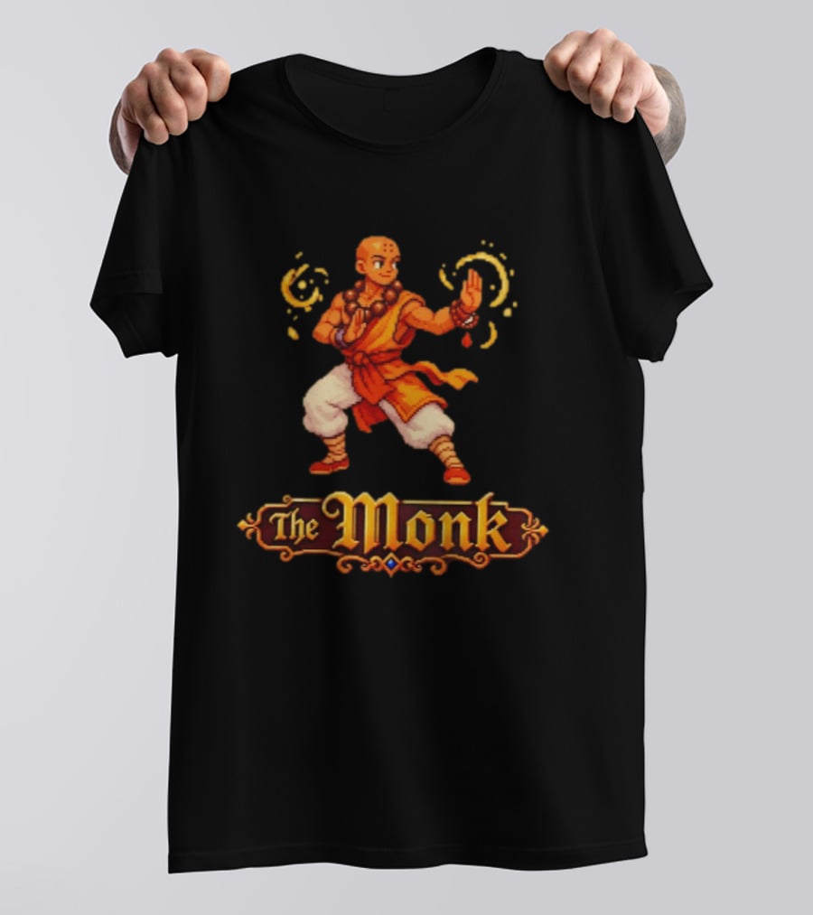 The Monk 16 Bit Retro Game T-Shirt