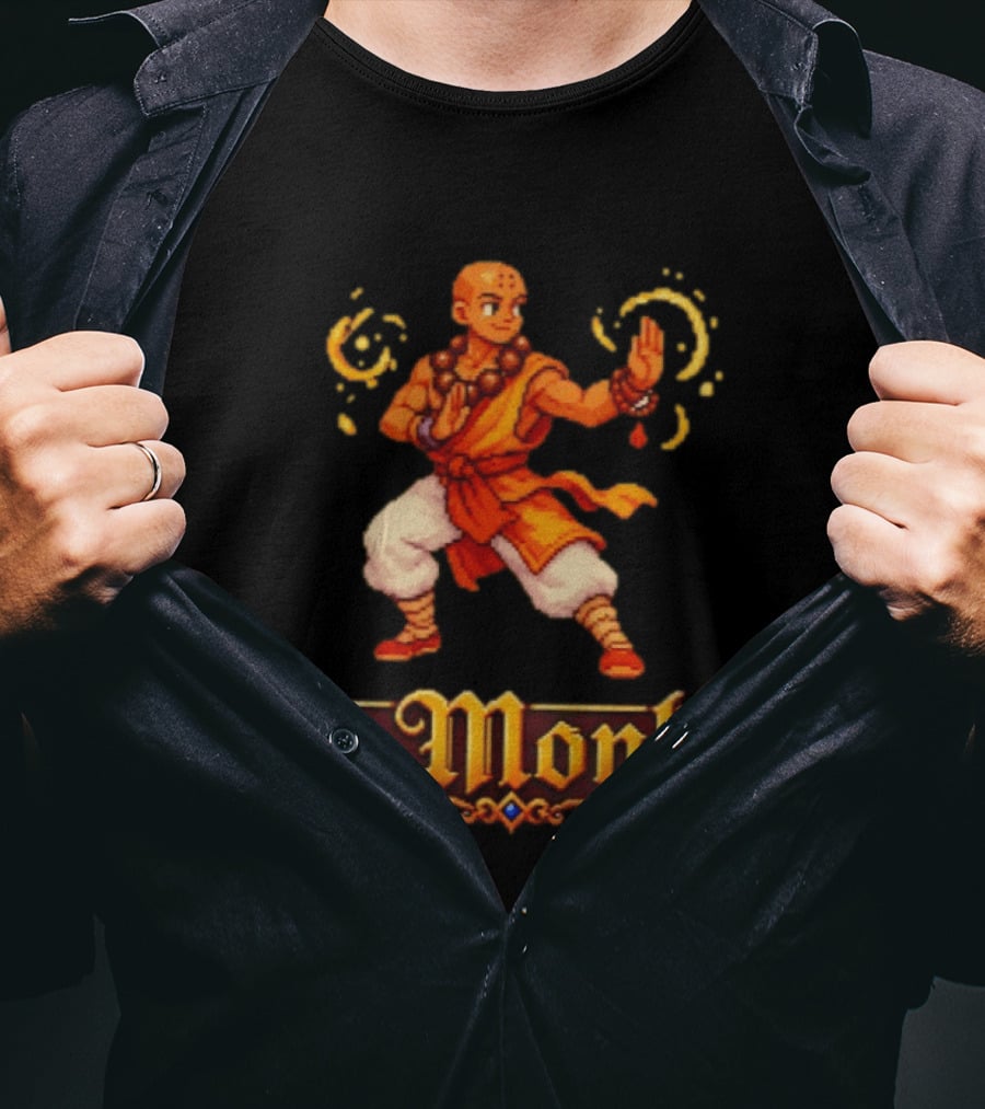 The Monk 16 Bit Retro Game T-Shirt