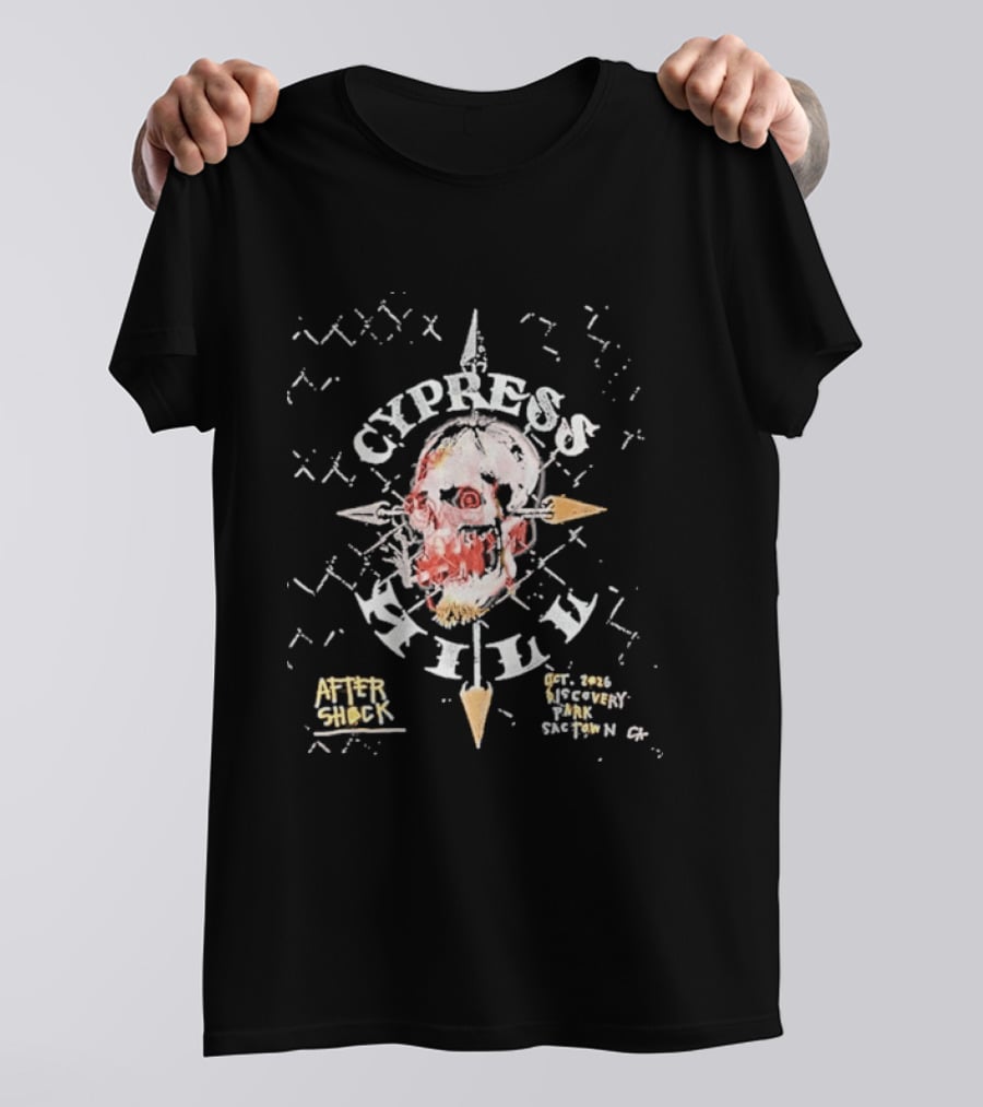 Cypress Hill Aftershock Festival October 2 2026 Discovery Park Sacramento CA T-Shirt