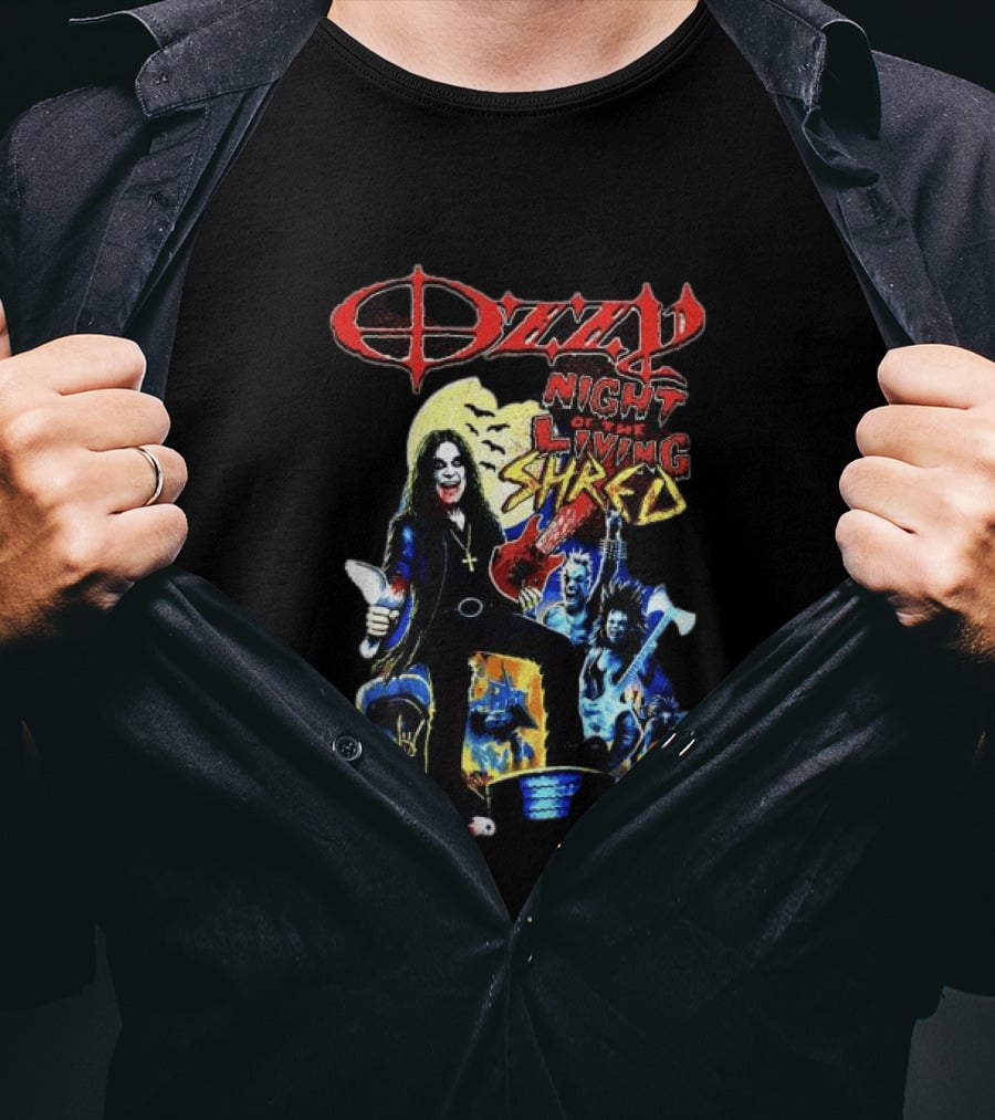 Ozzy Night Of The Living Shred Black T-Shirt