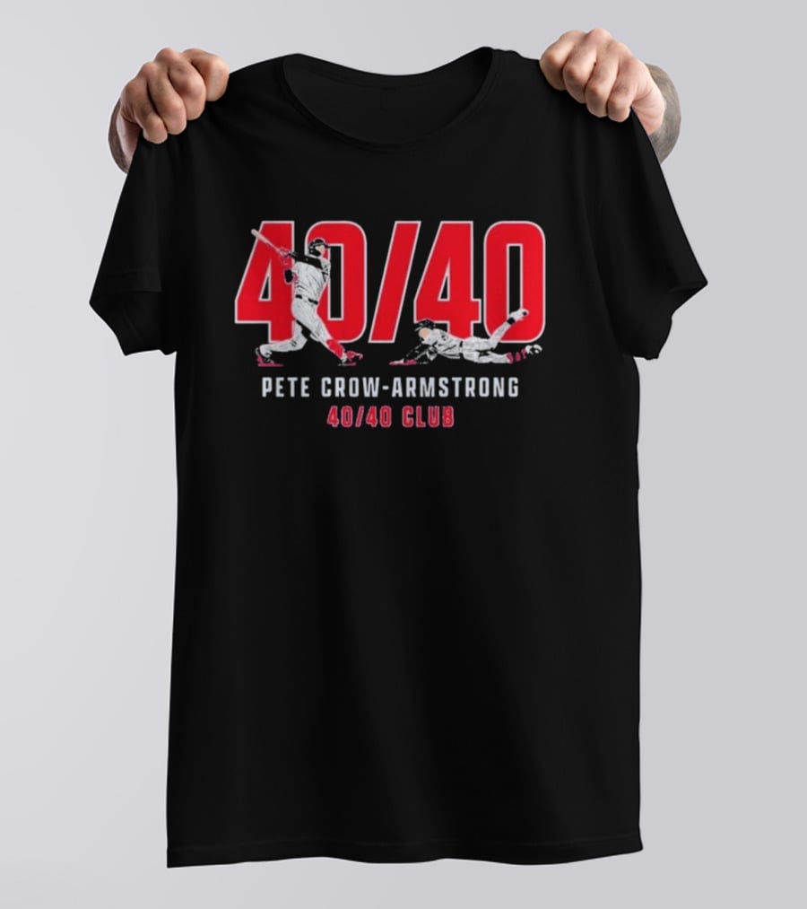 Pete Crow Armstrong 40 40 Club Baseball T-Shirt
