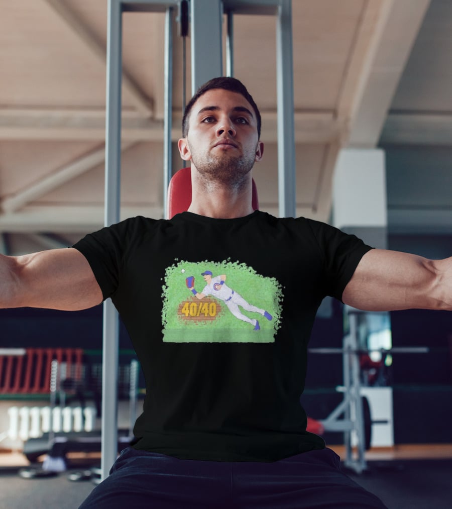Pete Crow Armstrong 40 40 Chicago Cubs Diving Catch T-Shirt