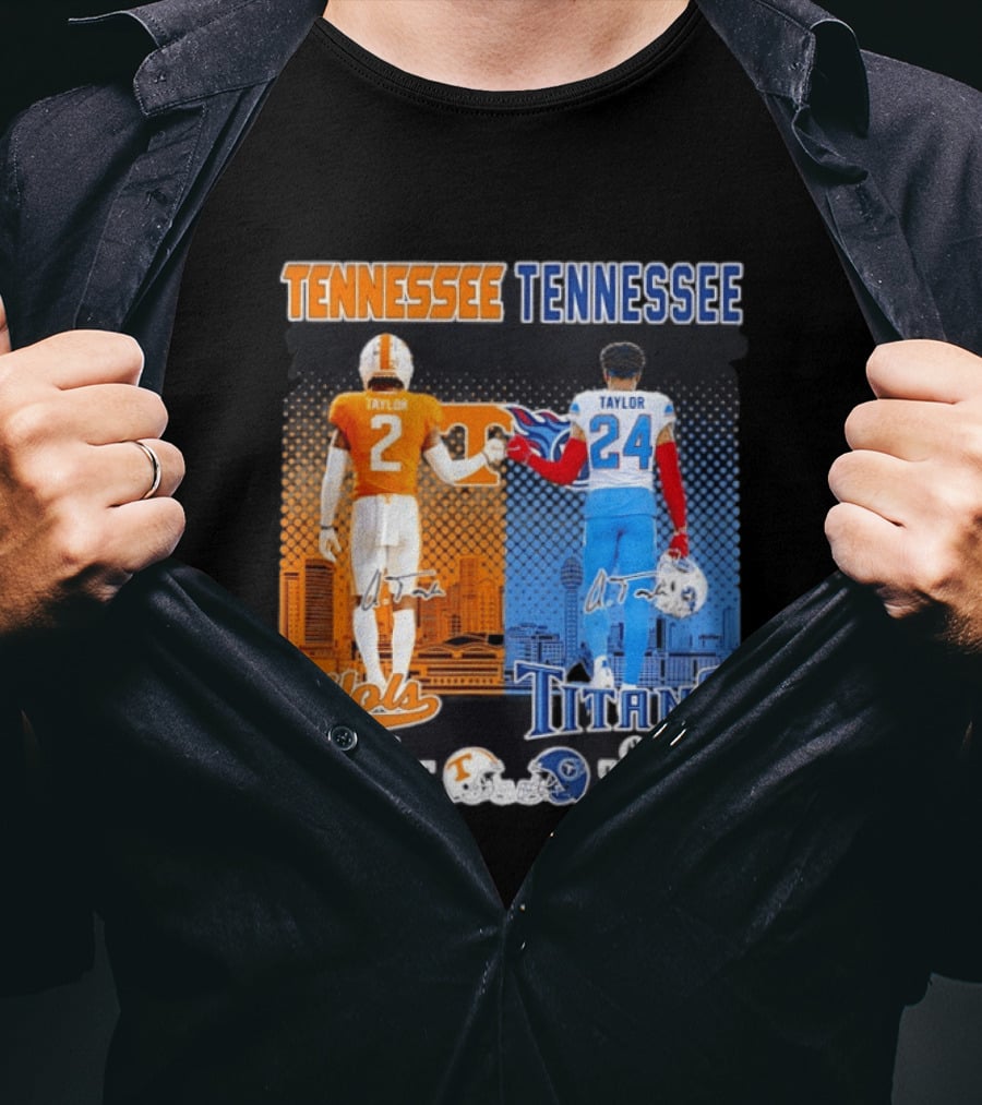 Tennessee Volunteers On Saturdays Go Volunteers Tennessee Titans On Sundays Go Titans T-Shirt