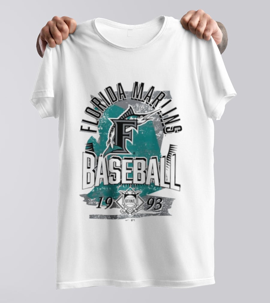 Florida Marlins Baseball 1993 National League T-Shirt