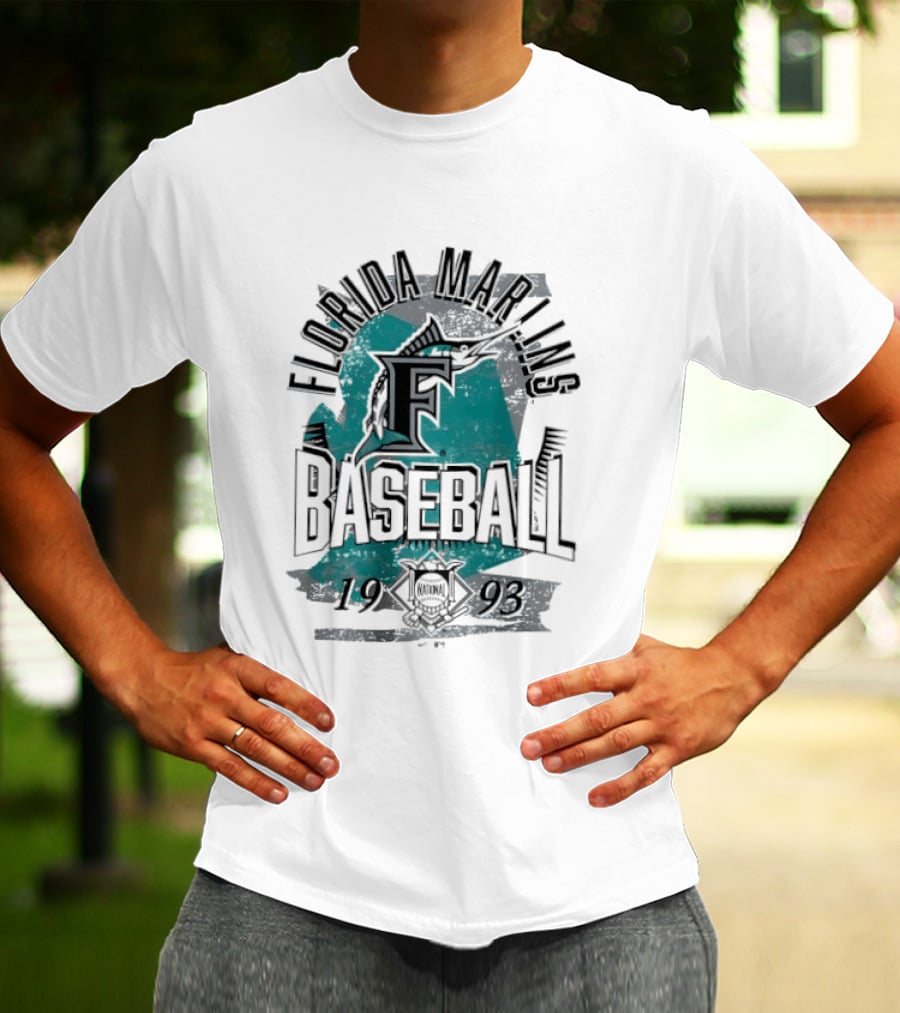 Florida Marlins Baseball 1993 National League T-Shirt