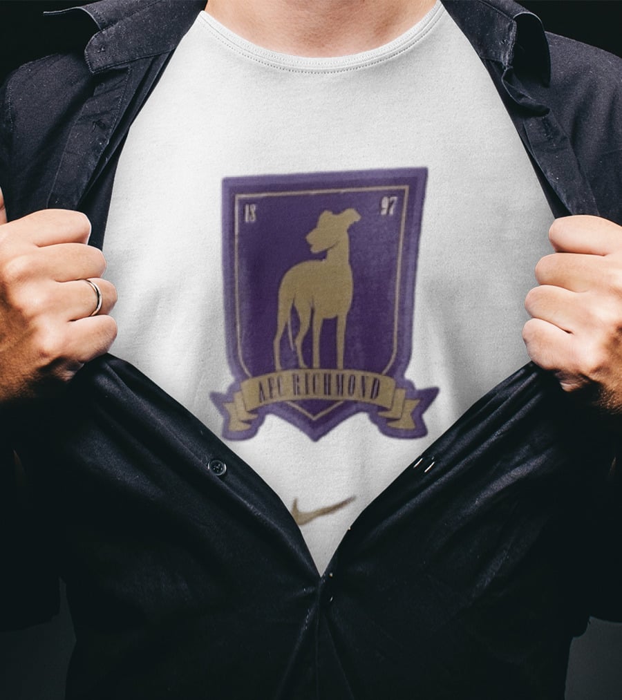 AFC Richmond Greyhound Dog Shield 1897 T-Shirt