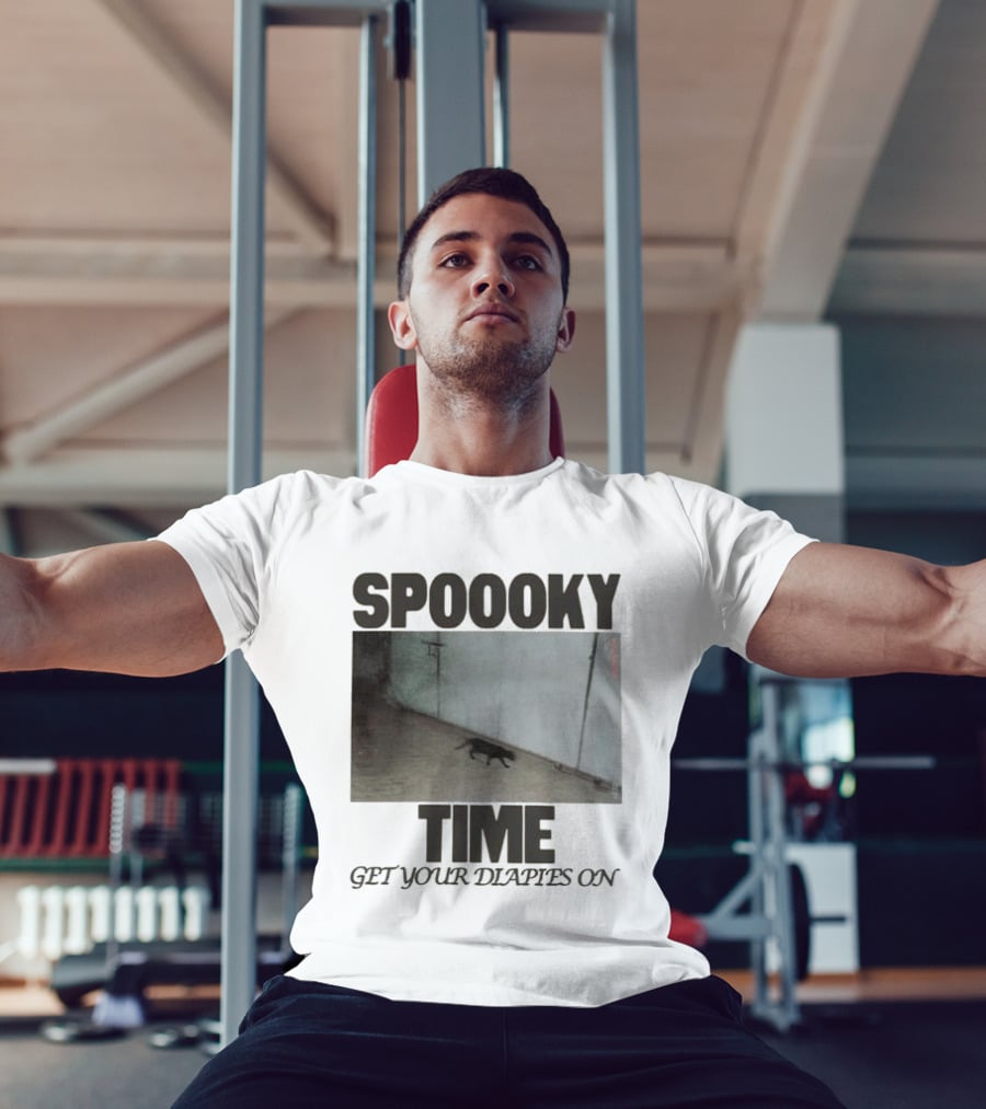 Spoooky Time Get Your Diapers On Caseoh Games Store Kitty CCTV T-Shirt