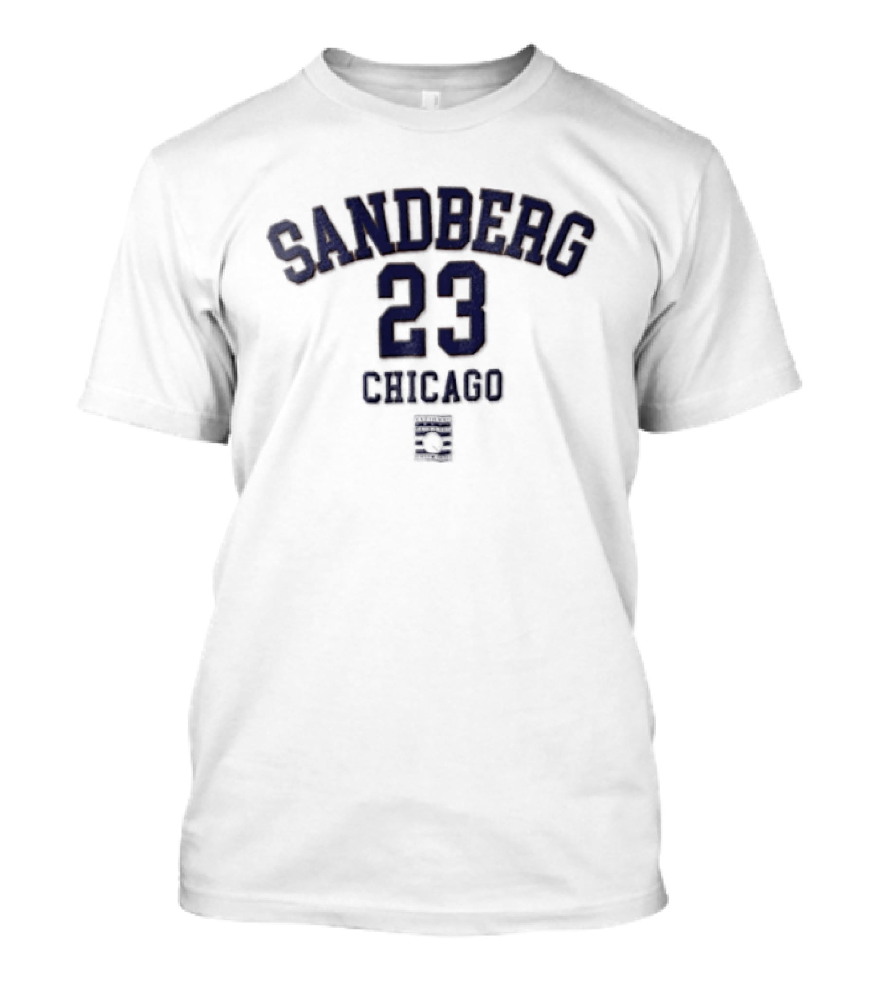 Chicago Cubs Sandberg 23 Jersey Vintage Style C Patch T-Shirt