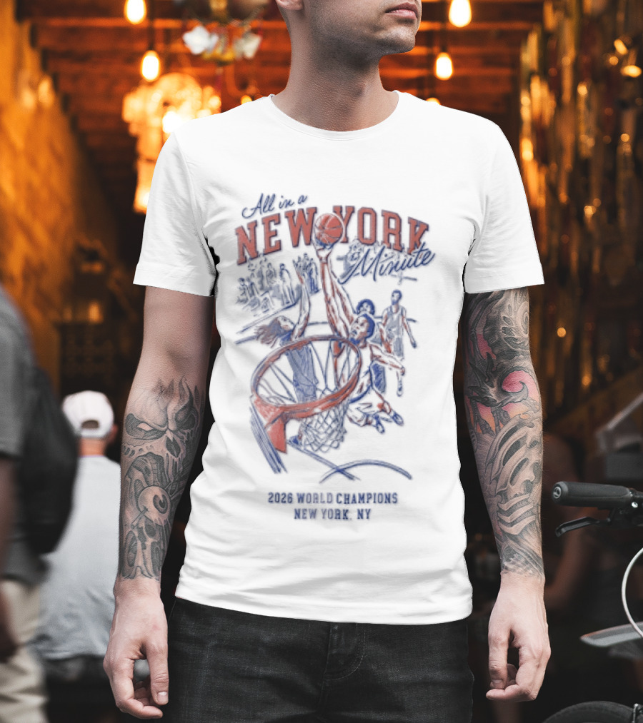 New York Knicks Slam Dunk Basketball Championships NYC 2026 T-Shirt