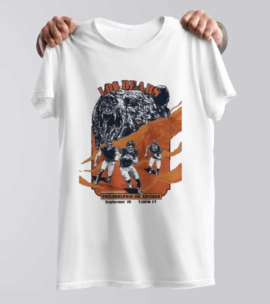 Philadelphia Eagles Vs Chicago Los Bears September 28 2026 Soldier Field Week 3 1:15 PM T-Shirt