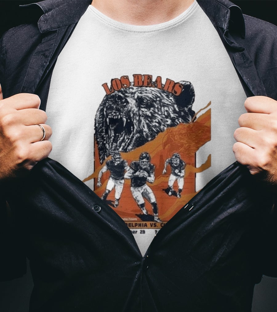 Philadelphia Eagles Vs Chicago Los Bears September 28 2026 Soldier Field Week 3 1:15 PM T-Shirt