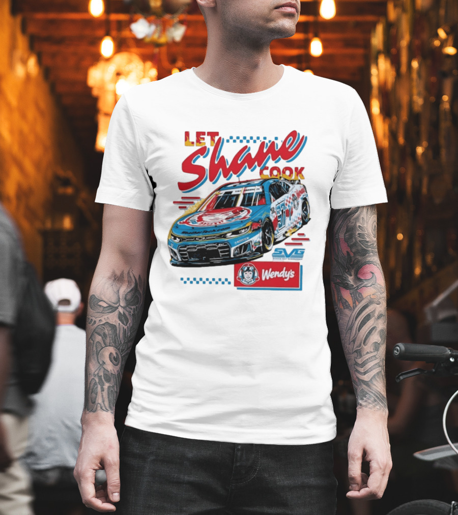 Let Shane Cook Shane Van Gisbergen Wendy's Race Car SVG T-Shirt