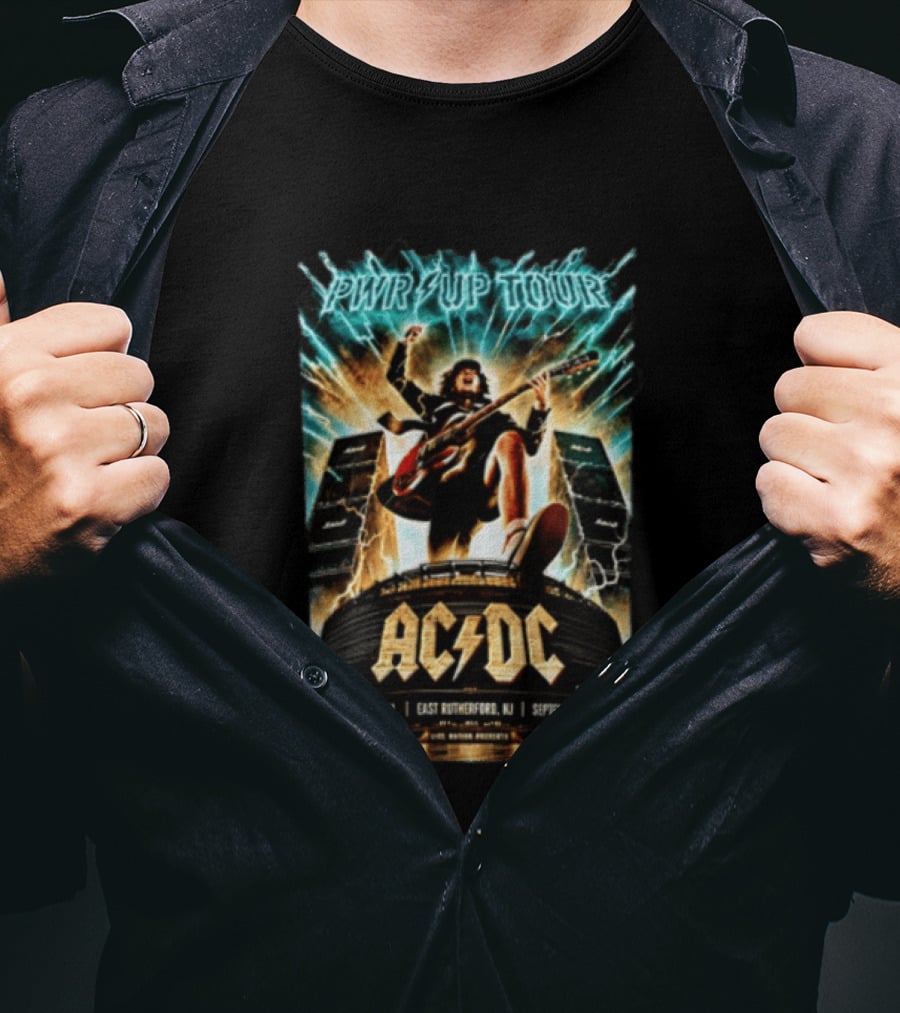 ACDC PWR UP Tour East Rutherford NJ MetLife Stadium September 25 2026 T-Shirt
