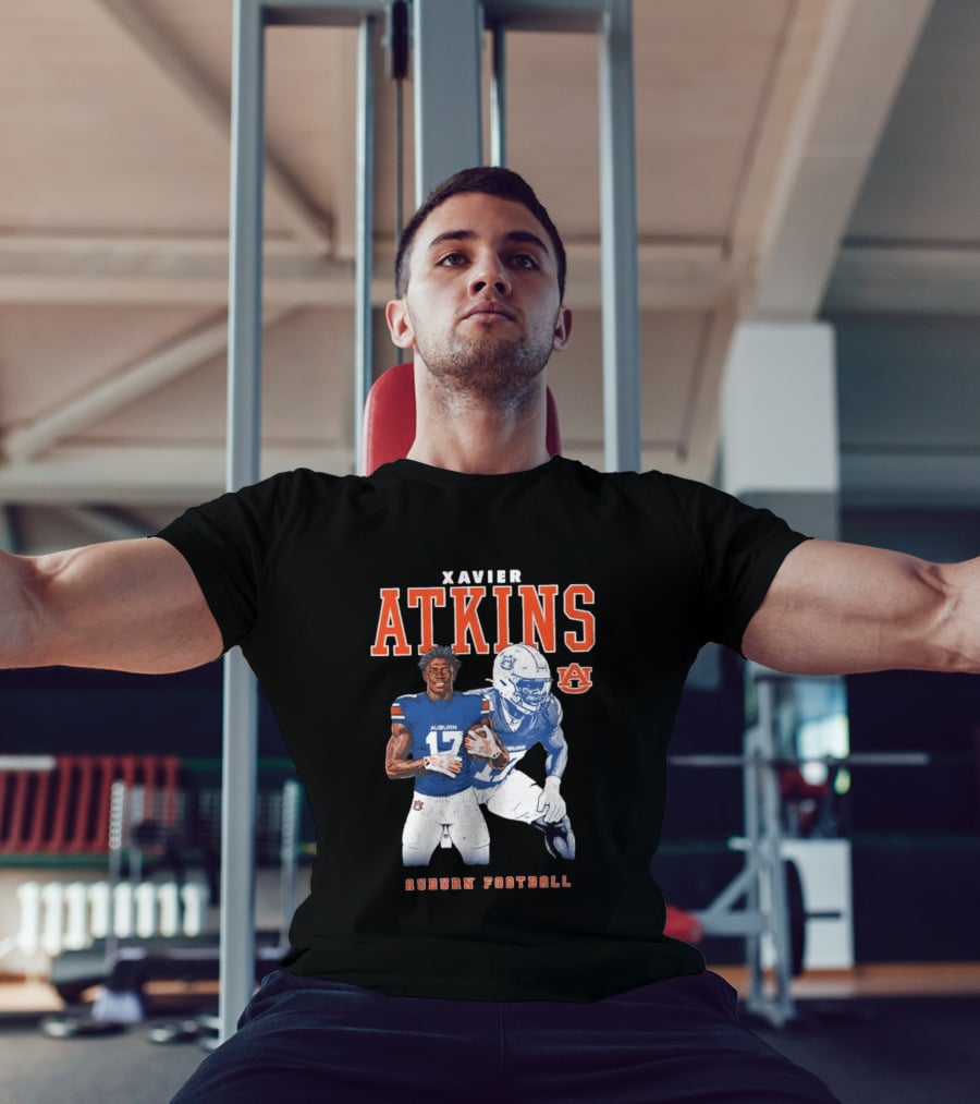 Xavier Atkins Auburn Tigers 17 Football Auburn University T-Shirt