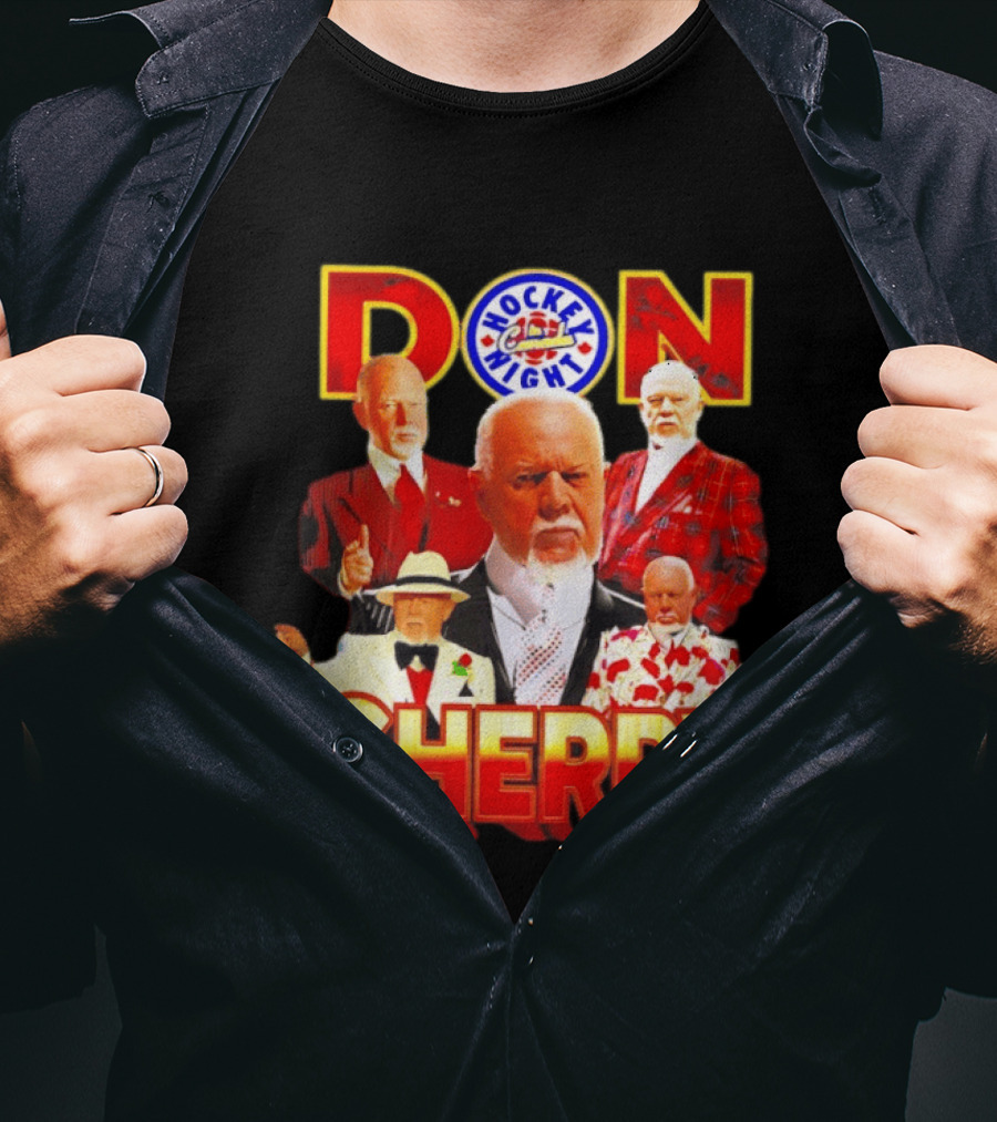 Hockey Night Don Cherry Boston Bruins Bootleg T-Shirt