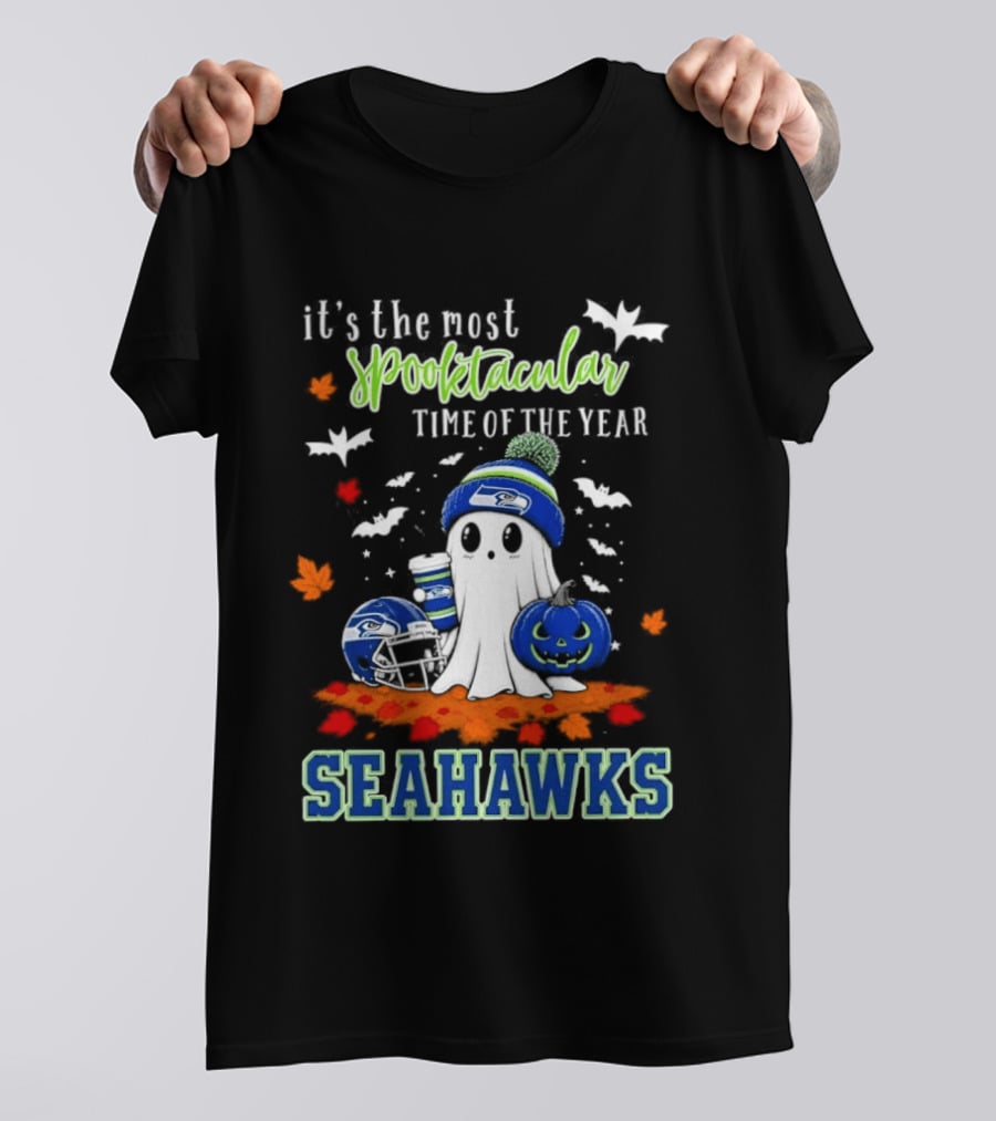 It's The Most Spooktacular Time Of The Year Seahawks Halloween T-Shirt
