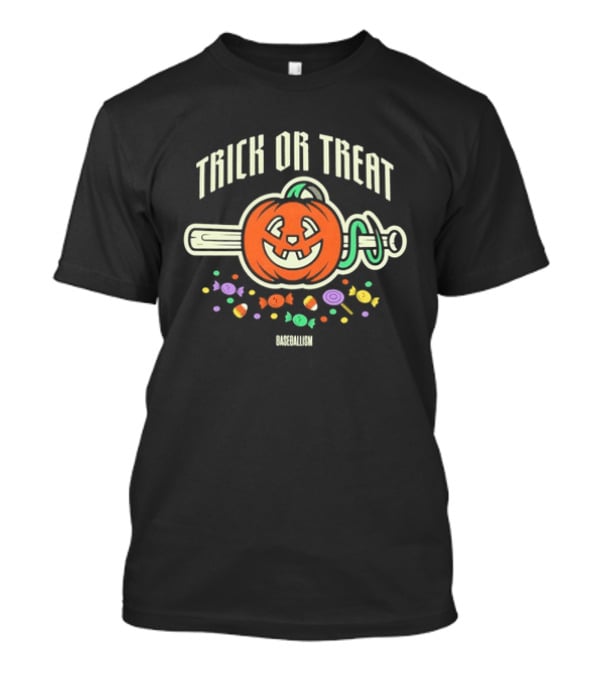 Trick Or Treat Baseballism Pumpkin Candy Haul T-Shirt