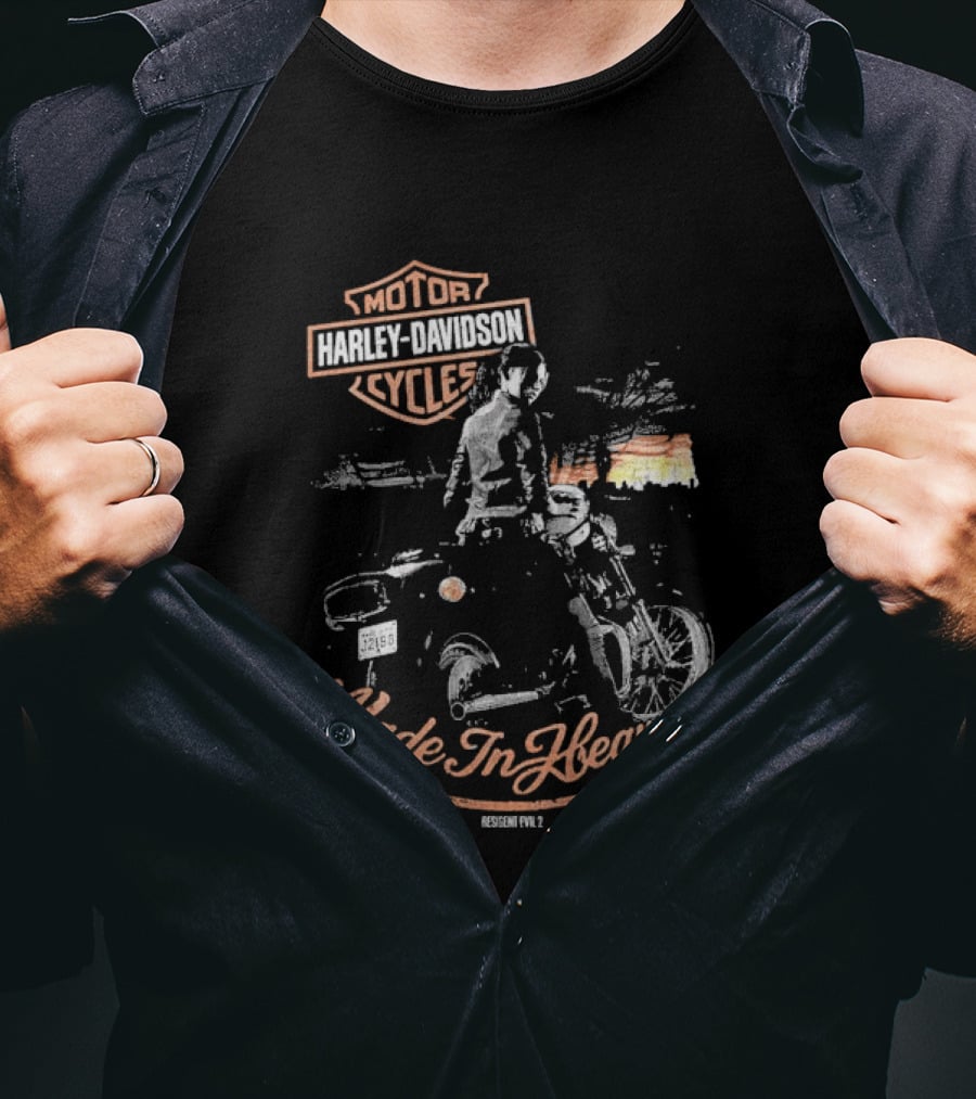 Harley Davidson Motor Cycles Made In Heaven Retro Style Biker Adventure T-Shirt