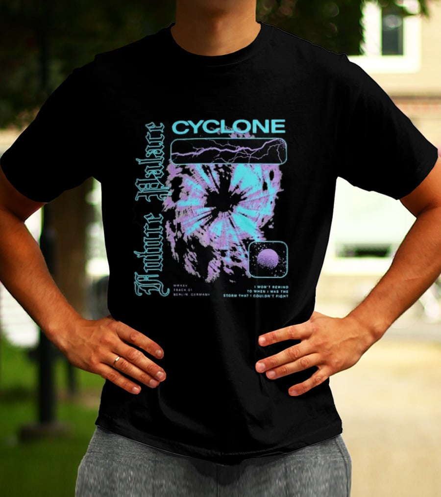 Future Palace Cyclone I Won't Rewind To When I Was The Storm Lightning Clouds Track 01 2023 Germany T-Shirt