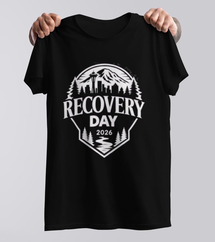 Seattle Mariners Recovery Day 2026 Forest Skyline T-Shirt