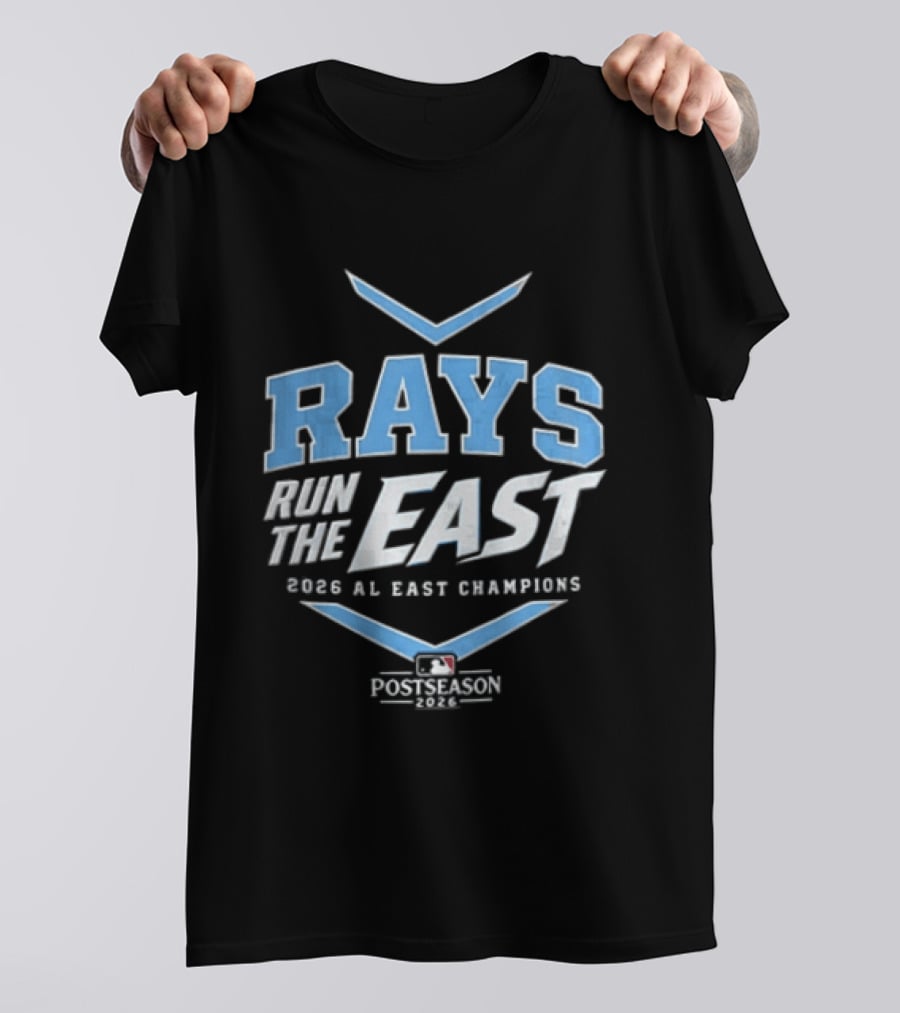 Rays Run The East 2026 AL East Champions Postseason MLB T-Shirt