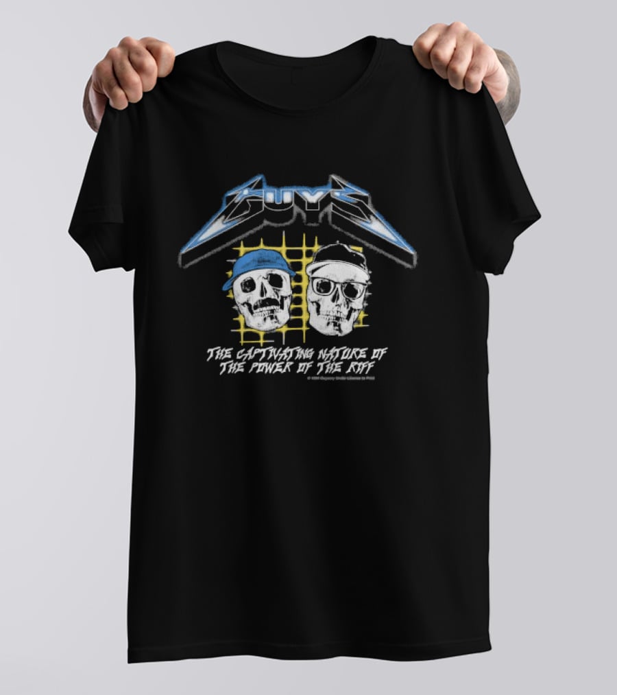 The Guysery Captinating Nature Power Of The Riff Metal Rock T-Shirt