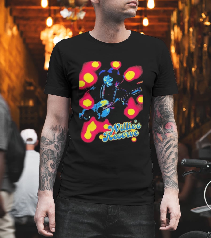 Willie's Nelson Reserve Psychedelic Country Music Legend T-Shirt